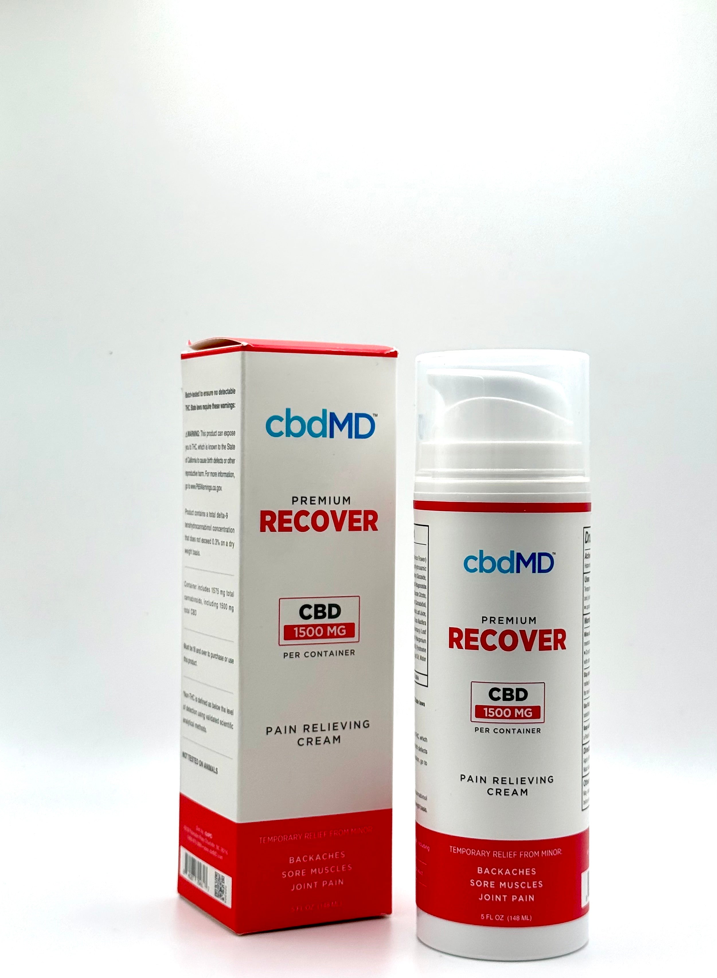 cbdMD Premium Recover Pain Relieving Cream