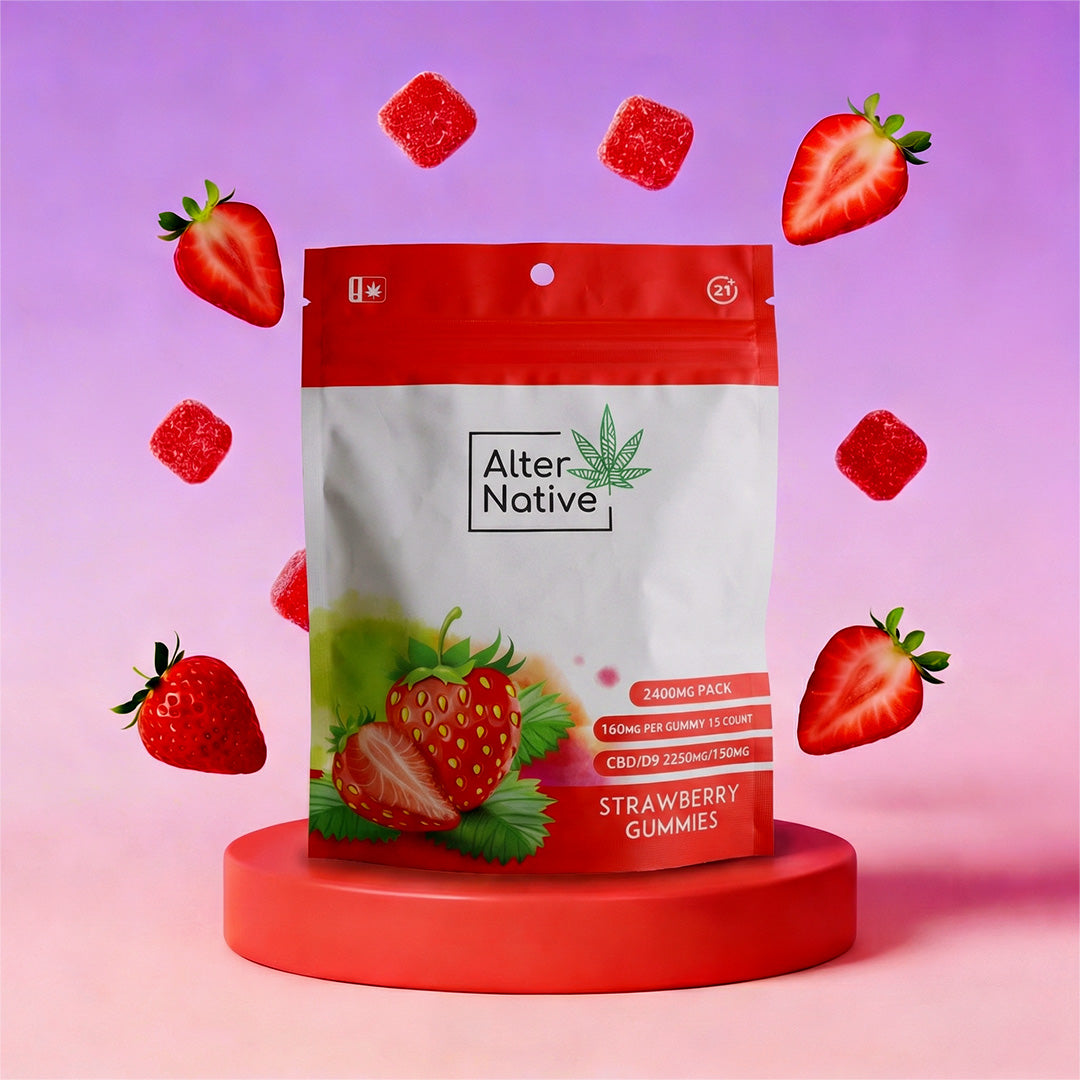 Strawberry Gummies — CBD + Delta-9 THC