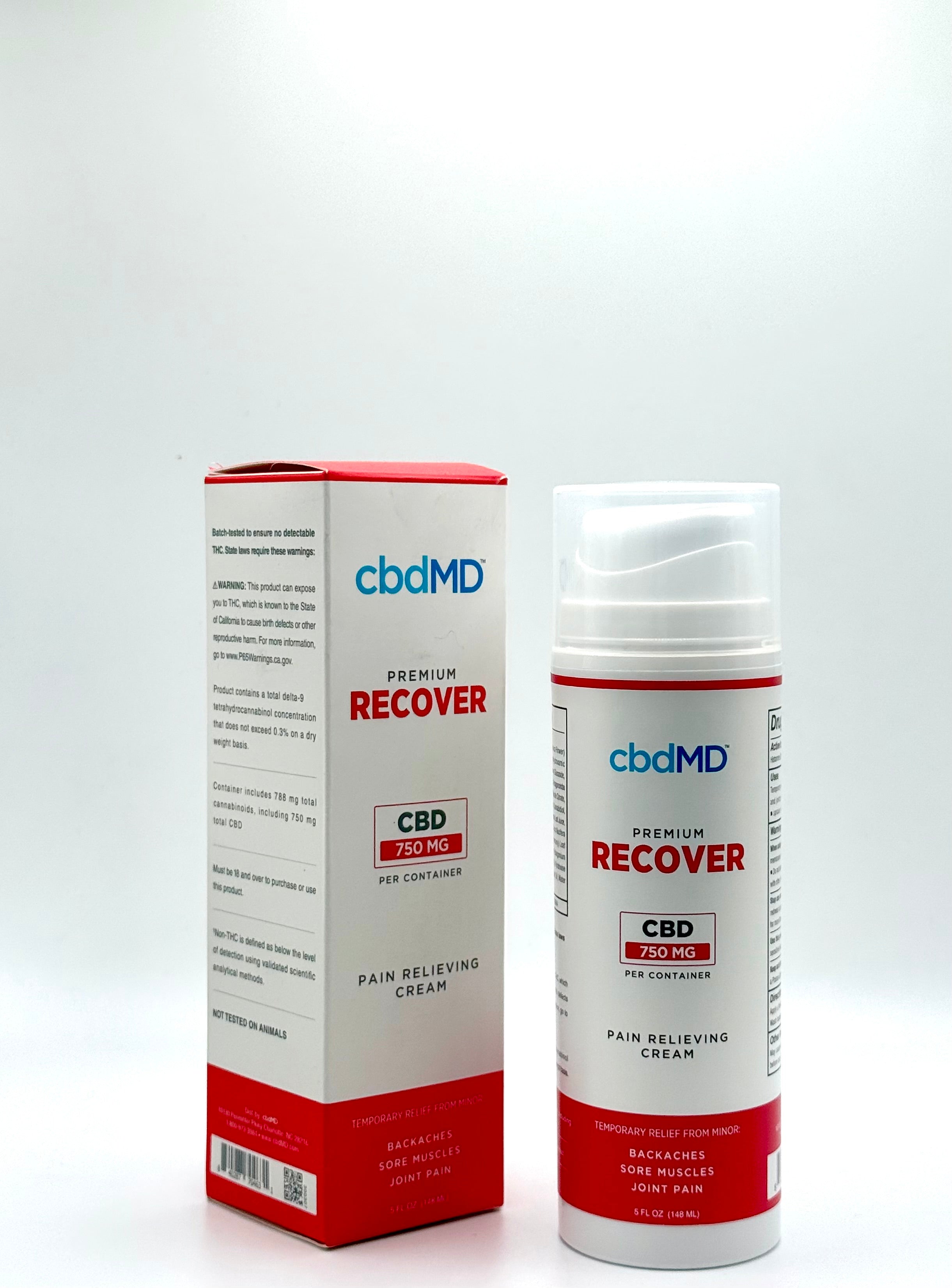 cbdMD Premium Recover Pain Relieving Cream