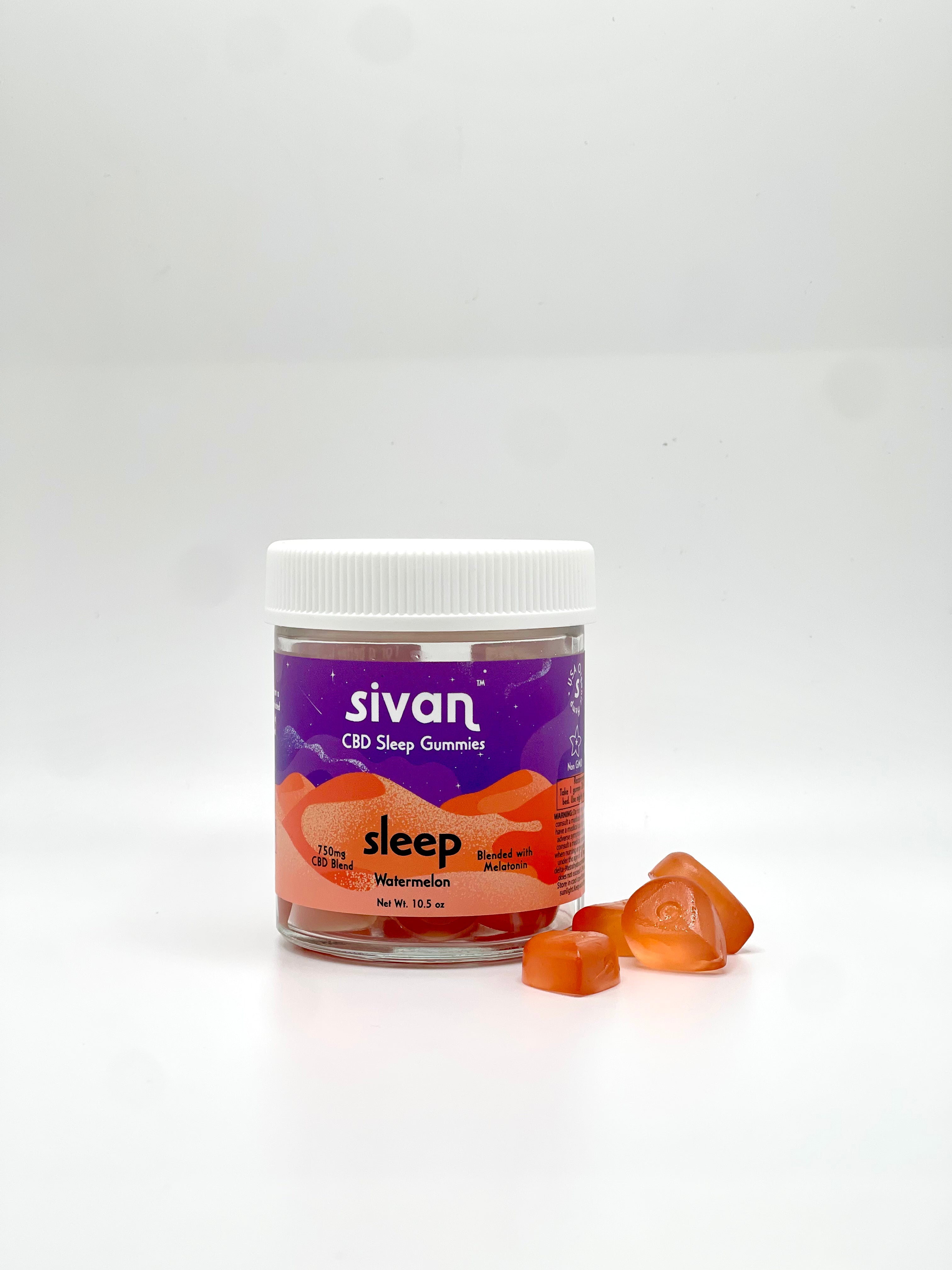 SIVAN | Sleep Full Spectrum CBD Gummies 750mg - Watermelon