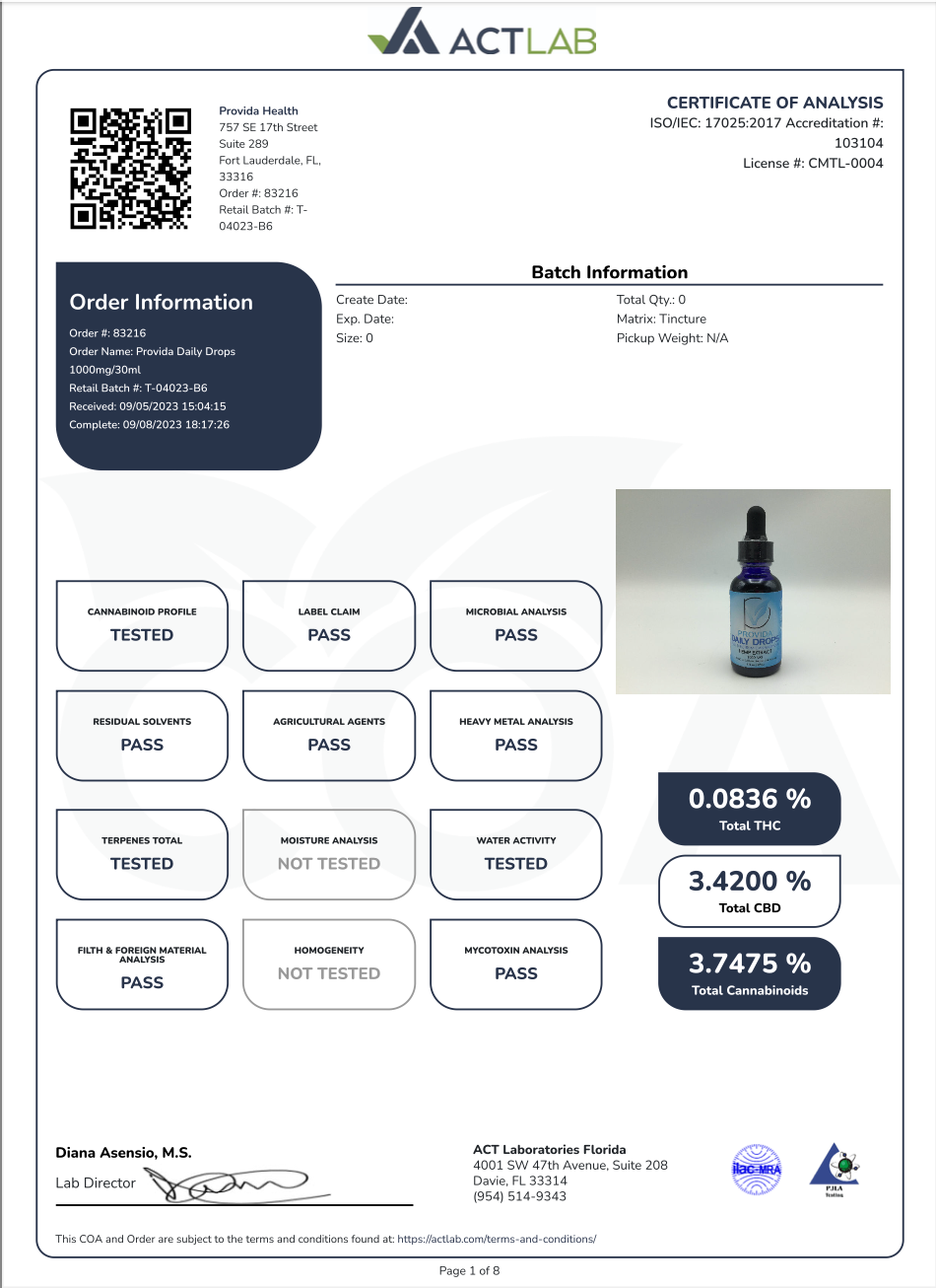 ProVida Full Spectrum Daily Drops