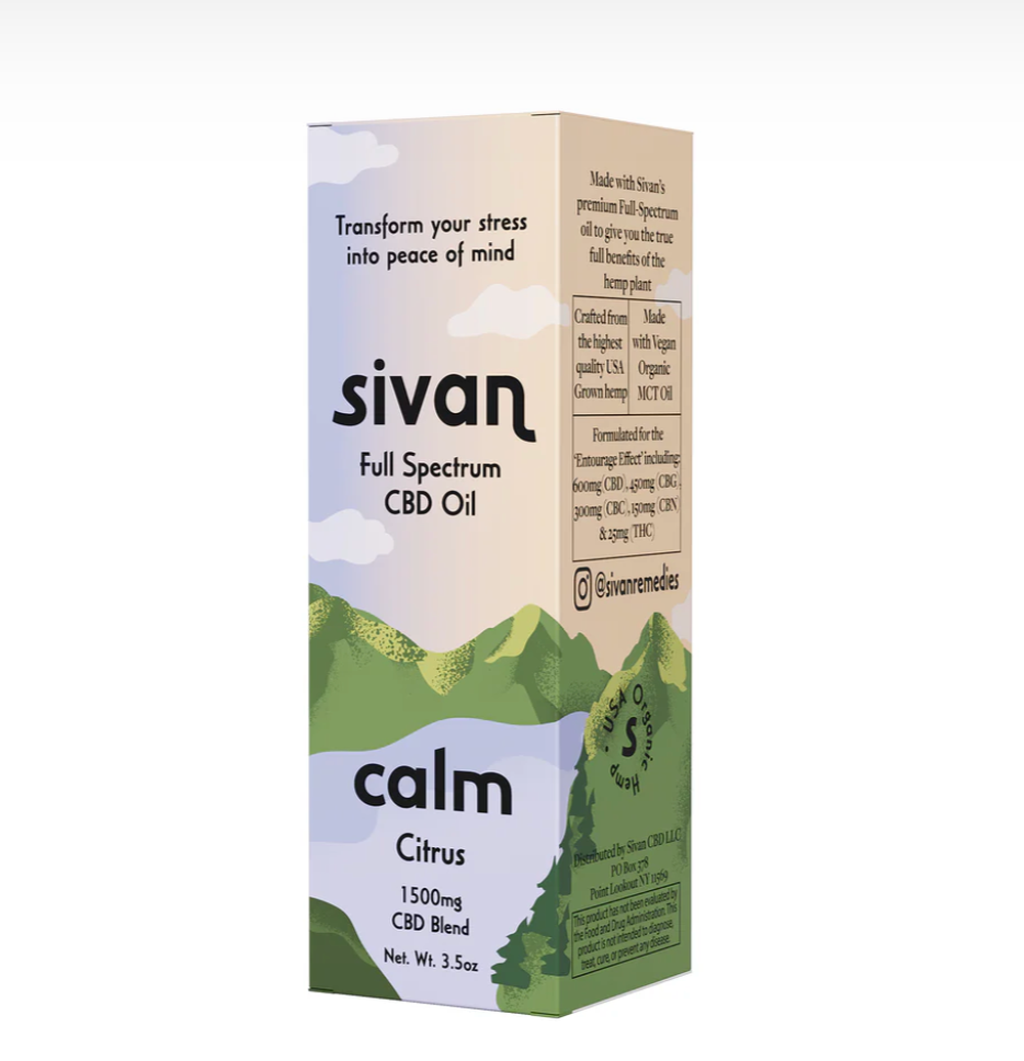 SIVAN | Calm Full Spectrum CBD Oil 1500mg - Citrus
