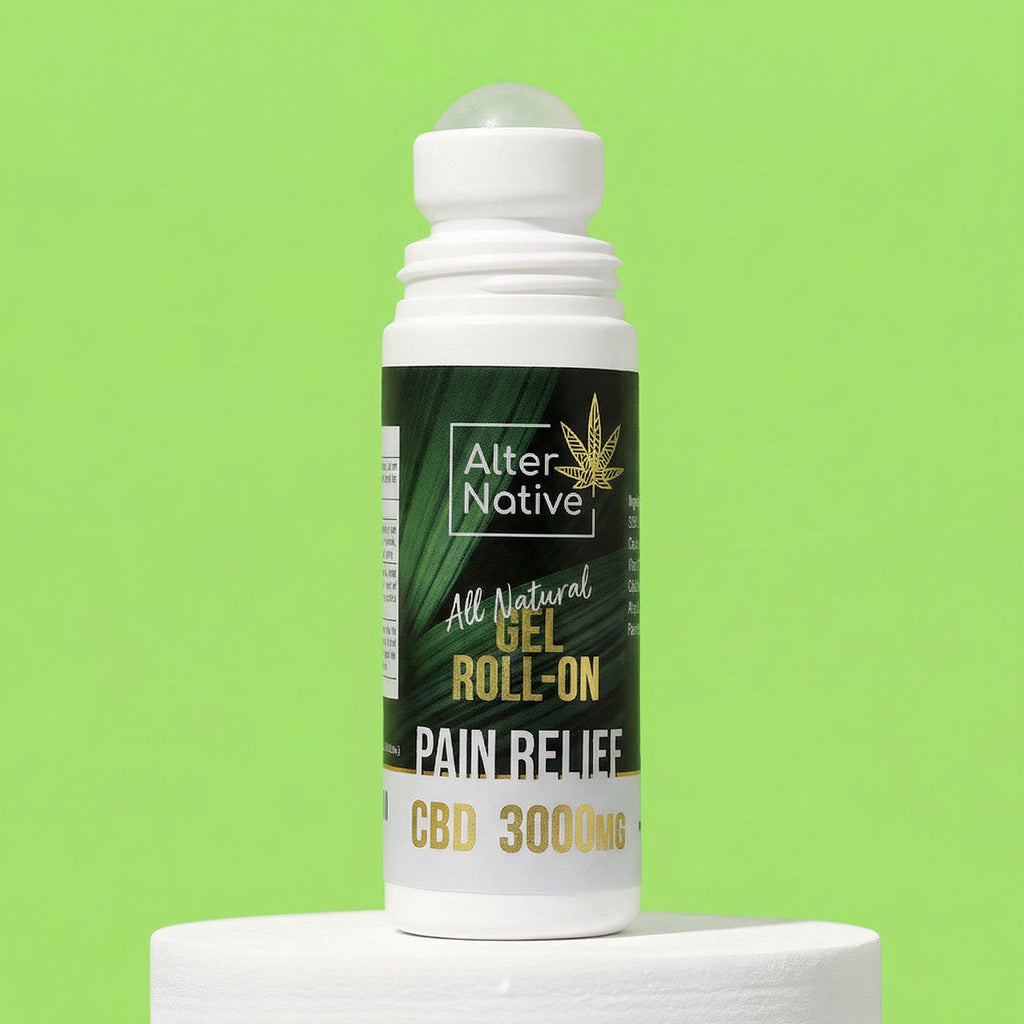 Alter Native 3000mg CBD Pain Relief Roll-On — packaging detail