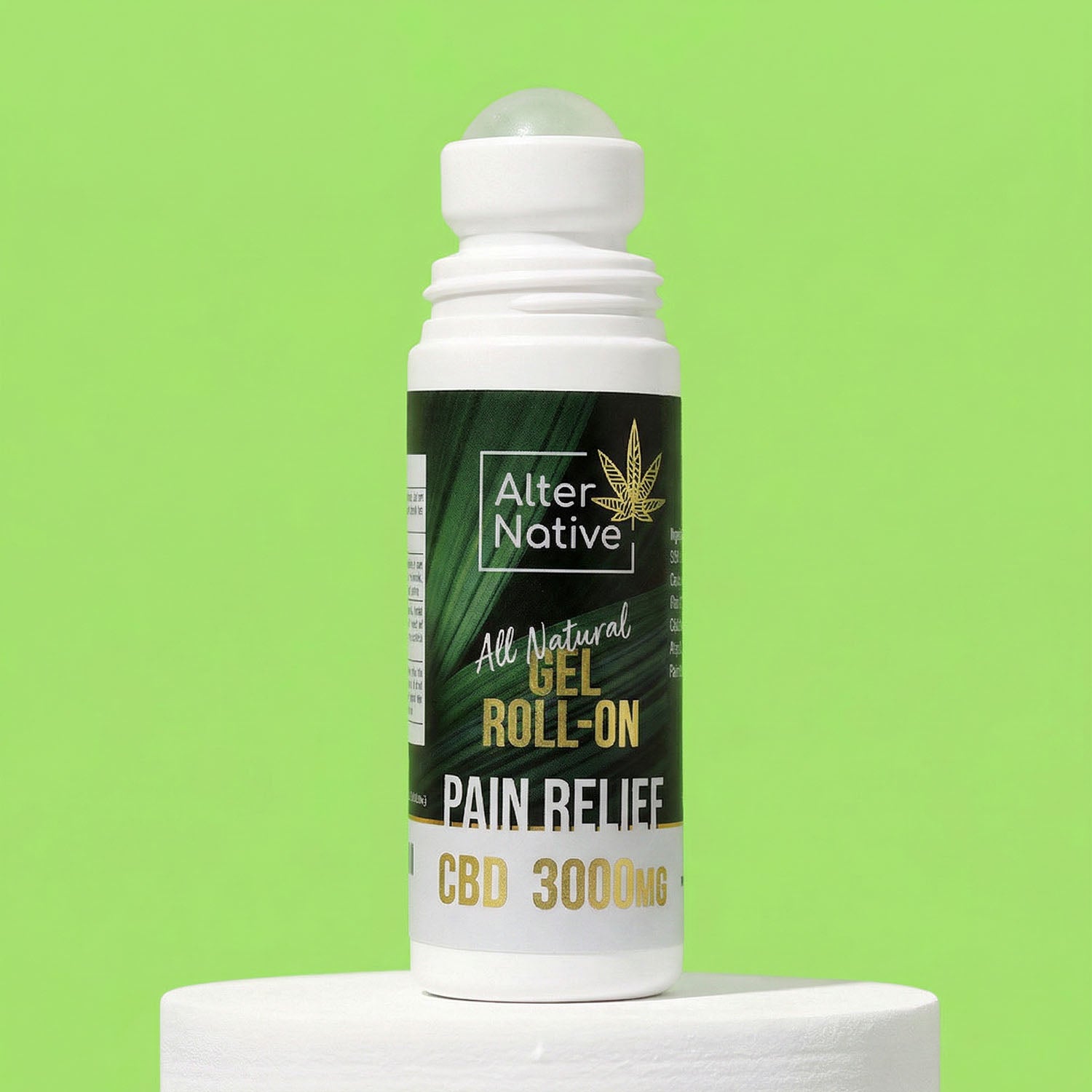 Alter Native 3000mg CBD Pain Relief Roll-On — packaging detail