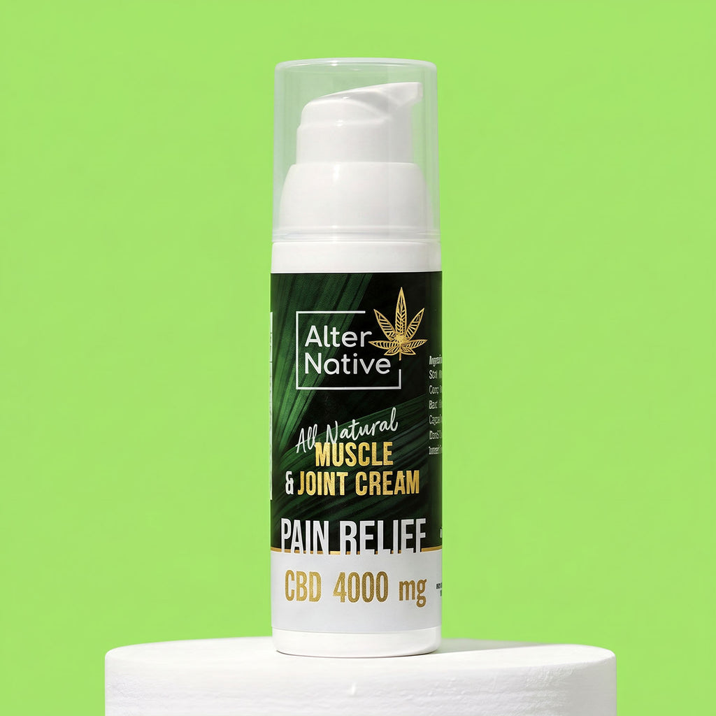Alter Native 4000mg CBD Pain Relief Cream — front of bottle