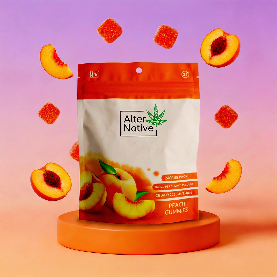 Peach Gummies — CBD + Delta-9 THC